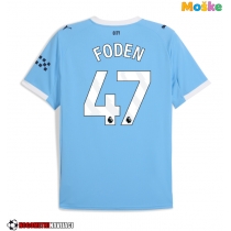 Moške Nogometnih dresov Manchester City Phil Foden #47 Domači 2025-26 Kratki rokavi